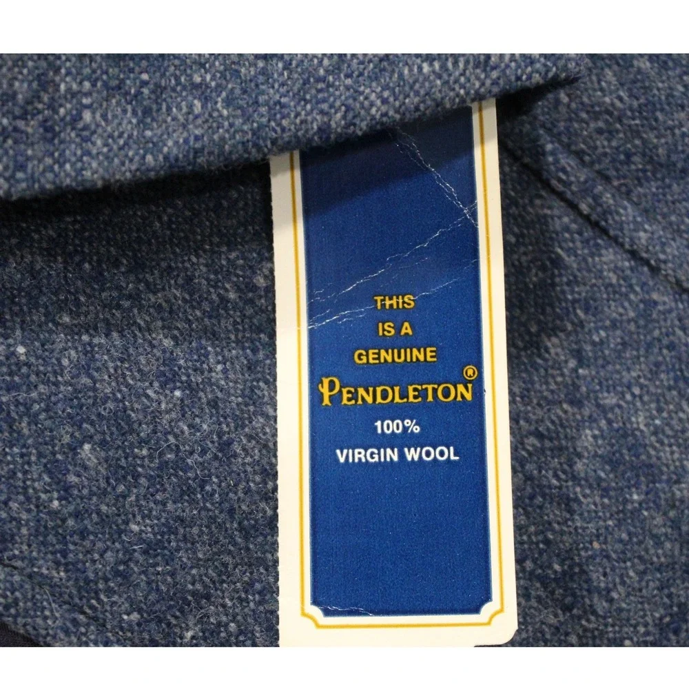 NWT Vintage Pendleton Wool Blazer Jacket Mens‎ Size 40 Blue Tweed Made in USA